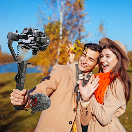 BOYA by-MM1 On-Camera Shotgun Microphone for iPhone, Android Smartphones, DSLR Cameras Camcorders - Battery-Free Camera Microphone Vlog Video Mic