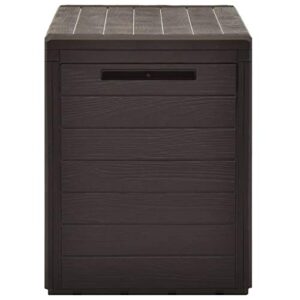 Tidyard Garden Storage Box Storage Cabinet 50.2 Gal Deck Box Garden Organizer Toolbox for Patio, Lawn, Poolside, Backyard Outdoor Furniture 38.7 x 17.3 x 21.7 Inches (W x D x H)