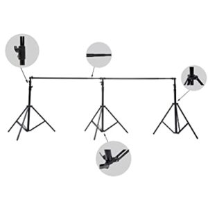 Kate 10x20ft (3x6m) Photography Backdrop Frame Stand for Room Set Adjustable Heavy Duty Photography Background Support System Kit