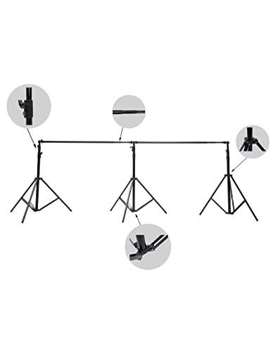 Kate 10x20ft (3x6m) Photography Backdrop Frame Stand for Room Set Adjustable Heavy Duty Photography Background Support System Kit