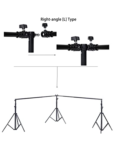 Kate 10x20ft (3x6m) Photography Backdrop Frame Stand for Room Set Adjustable Heavy Duty Photography Background Support System Kit