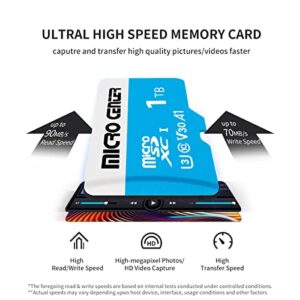 Micro Center Premium 1TB microSDXC Card, Nintendo-Switch Compatible Flash Memory Card, UHS-I C10 U3 V30 4K UHD Video A1 R/W Speed up to 90/70 MB/s Micro SD Card with Adapter (1TB)