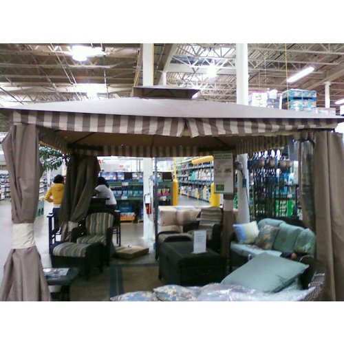 Garden Winds 2010 Living Home 10 x 12 Gazebo Replacement Canopy and Netting - RipLock 350