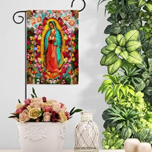 Ornament Collection Our Lady of Guadalupe Garden Flag Religious Faith Hope Grace Peace Dove Christian Religion Easter House Decoration Banner Small Yard Gift Double-Sided, Made in USA