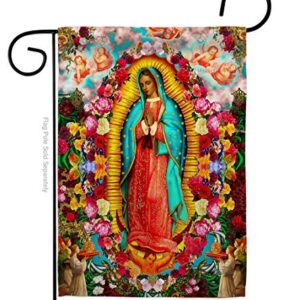 Ornament Collection Our Lady of Guadalupe Garden Flag Religious Faith Hope Grace Peace Dove Christian Religion Easter House Decoration Banner Small Yard Gift Double-Sided, Made in USA
