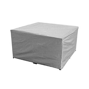doitool rectangular table chair dust cover garden waterproof cover heavy duty patio furniture covers outdoor dining table chair set covers for home garden outside use 180x120x74cm