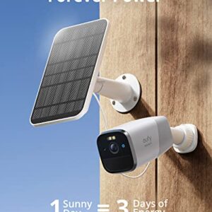 eufy security 4G LTE Cellular Security Camera Wireless Outdoor, Solar Powered, 2K HD, Starlight Night Vision, Human Detection, GPS. Includes SIM Card and Built-in Local Storage. No Wi-Fi Needed.