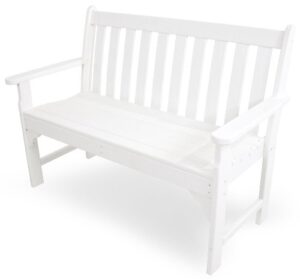 polywood vineyard 48″ bench (white)