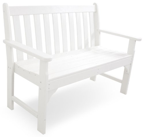 POLYWOOD Vineyard 48" Bench (White)