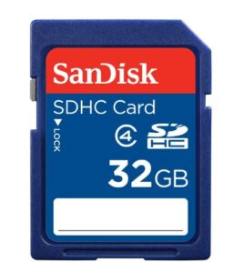 sandisk standard – flash memory card – 32 gb – class 4 – sdhc retail package