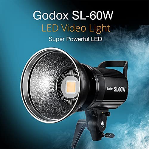 Godox SL-60W 60W CRI95+ Qa>90 5600¡À300K Bowens Mount Led Continuous Video Light, Brightness Adjustment, 433MHz Grouping System,for Video Recording ,Wedding,Outdoor Shooting