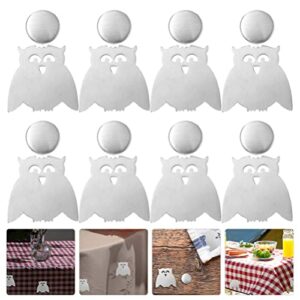 Zerodeko Home Decor Magnetic Tablecloth Weights Clip: 8pcs Curtain Drapery Weights Stainless Steel Table Clip Shape Table Cover Pendant for Outdoor Garden Picnic Table Covers Outdoor Decor