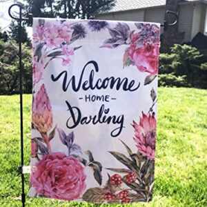 Lovely Flag Seasonal Garden Flag Set of 11| 12.5" x 18" | Double Sided | Double Stitched | Proudly Designed in USA | Garden House Yard Weather Resistant | American Flag Garden Summer Spring Flag/ Happy Birthday/ Be Happy/ Back to School/ Welcome/ Hallowee