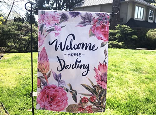 Lovely Flag Seasonal Garden Flag Set of 11| 12.5" x 18" | Double Sided | Double Stitched | Proudly Designed in USA | Garden House Yard Weather Resistant | American Flag Garden Summer Spring Flag/ Happy Birthday/ Be Happy/ Back to School/ Welcome/ Hallowee