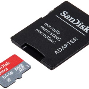 SanDisk Ultra 64GB UHS-I/Class 10 Micro SDXC Memory Card With Adapter- SDSDQUAN-064G-G4A [Old Version]