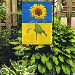 Ukraine Garden Flags ,Pigeon and Sunflower Ukrainian Flag National Flower Flags 12x18 Inch Double Sided (Color D)