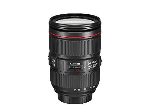 Canon EF 24–105mm f/4L is II USM Lens, Black - 1380C002