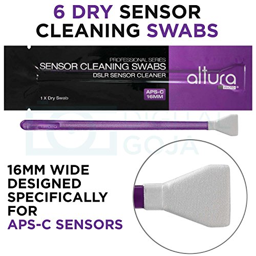 Altura Photo Professional Camera Cleaning Kit APS-C DSLR & Mirrorless Cameras - Camera Lens Cleaner w/Sensor Cleaning Swabs & Case, Works as Camera Lens Cleaning Kit, Camera Cleaner, Sensor Cleaner