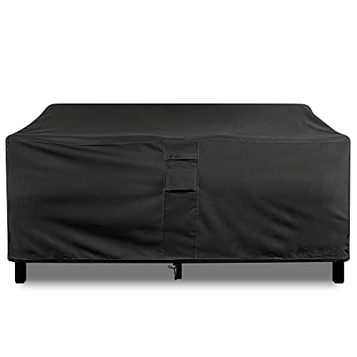 KHOMO GEAR - Outdoor Couch Cover Patio Furniture Covers Waterproof Loveseat Cover - for Wide Love Seats - 88" Length x 41" Depth