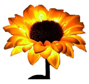 slxtou led solar sunflower flower light, outdoor garden garden decoration light, lawn plug-in light