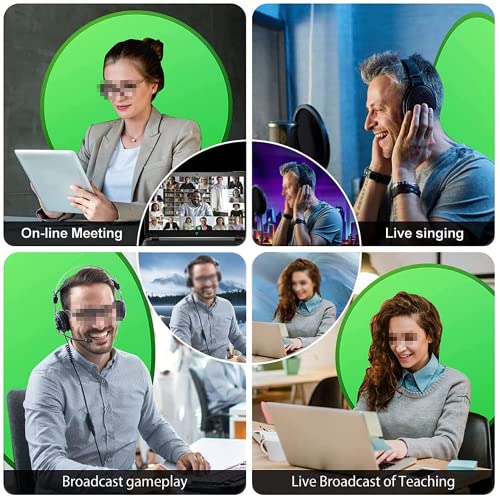 Portable Webcam Background, 75cm Collapsible Green Background for Video Chats, Zoom, Skype, Video, Photo, Single-Side Chromakey Green Screen for Chair