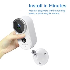 Wireless Security Outdoor Camera with Solar Panel: Battery Powered 1080p WiFi Night Vision Cameras for Home Outside Surveillance Works with Adorcam App