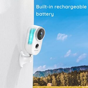 Wireless Security Outdoor Camera with Solar Panel: Battery Powered 1080p WiFi Night Vision Cameras for Home Outside Surveillance Works with Adorcam App