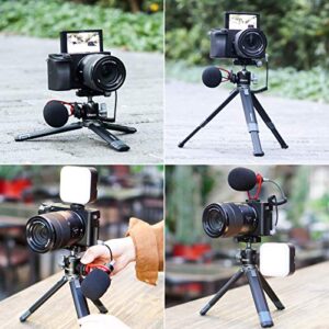 Portable Desktop Mini Tripod PICTRON MT-24 Compact Camera Tripod Aluminum Alloy with 360° Ball Head,1/4 inches Quick Release Plate for DSLR Camera Video Camcorder, Load up to 11lbs/5kg
