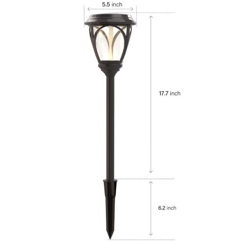 Malibu Kristi Collection LED Low Voltage Outdoor Path Lighting Garden Light Landscape Lighting Pathway Light 0.8W for Lawn, Patio, Yard, Walkway, Driveway 8PK 8422-3103-08