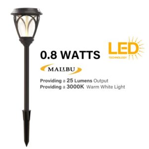 Malibu Kristi Collection LED Low Voltage Outdoor Path Lighting Garden Light Landscape Lighting Pathway Light 0.8W for Lawn, Patio, Yard, Walkway, Driveway 8PK 8422-3103-08