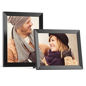 digital photo frame 15-inch wifi digital picture frame – large digital photo frames, touch screen, 16gb, share photos and videos via app or email, wall mountable home dector, birthday gifts for wife