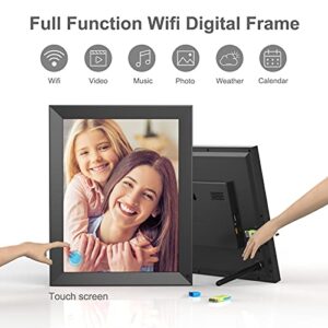 Digital Photo Frame 15-inch WiFi Digital Picture Frame - Large Digital Photo Frames, Touch Screen, 16GB, Share Photos and Videos Via App or Email, Wall Mountable Home Dector, Birthday Gifts for Wife