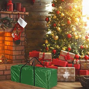 Longlasting Cushion Storage Bag Garden Furniture Cushion Bags Waterproof Pouch with Zips Patio Seat Pads Carry Handbag with Handle for Christmas Tree
