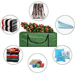 Longlasting Cushion Storage Bag Garden Furniture Cushion Bags Waterproof Pouch with Zips Patio Seat Pads Carry Handbag with Handle for Christmas Tree