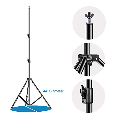 EMART Photo Video Studio Backdrop Stand, 10 x 12ft Heavy Duty Adjustable Photography Muslin Background Support System Kit