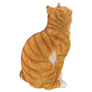 Design Toscano QM2158270 Lazy Daze Kitty Yawning Cat Garden Décor Statue, Orange Tabby