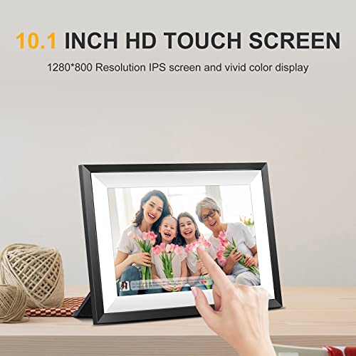 Digital Picture Frame WiFi,MARVUE Digital Photo Frame 10.1 inch 1280x800 IPS Touch Screen HD Display, 16GB Storage Auto-Rotate,Easy to Share Photo/Video via Frameo App, Cloud from Anywhere