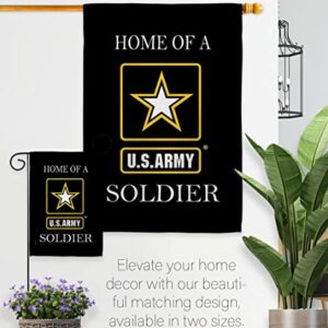 US Army Soldier Garden Flags Armed Forces Memorabilia Banner United State Wall Tapestry Americana Decorations Blue Star Remembrance Retire Outdoor Memorial Yard Veteran Gifts Made In USA