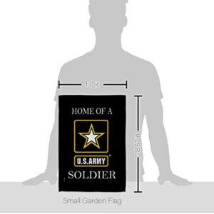 US Army Soldier Garden Flags Armed Forces Memorabilia Banner United State Wall Tapestry Americana Decorations Blue Star Remembrance Retire Outdoor Memorial Yard Veteran Gifts Made In USA