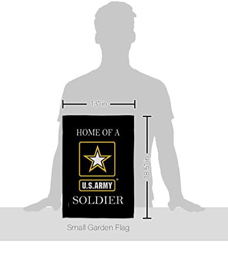 US Army Soldier Garden Flags Armed Forces Memorabilia Banner United State Wall Tapestry Americana Decorations Blue Star Remembrance Retire Outdoor Memorial Yard Veteran Gifts Made In USA