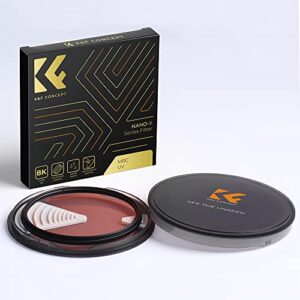 K&F Concept 77mm MC UV Protection Filter with 28 Multi-Layer Coatings HD/Hydrophobic/Scratch Resistant Ultra-Slim UV Filter for 77mm Camera Lens (Nano-X Series)