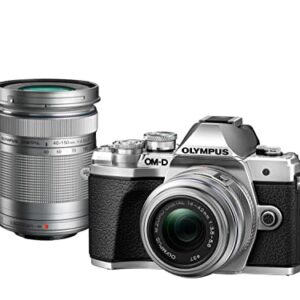 OM SYSTEM OLYMPUS M.Zuiko Digital 40-150mm F4.0-5.6 R Silver For Micro Four Thirds System Camera, 3.75x Zoom Lens, Portable Design