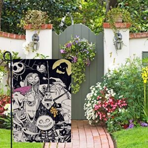 Theme of Movie Gothic Macabre Art Welcome Vertical Garden Flag, Double Sided 12 ×18 Inch, Gothic Yard Garden Outdoor Decor, Gothic Macabre Outdoor Decor, Theme of Movie Gothic Garden Flag