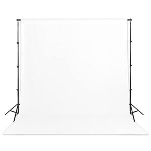 sugargirl white backdrop background for photography, 8x10ft photo backdrop white screen photo booth backdrop for photoshoot party video(1 panel)