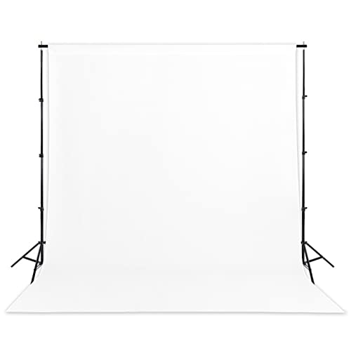 Sugargirl White Backdrop Background for Photography, 8X10FT Photo Backdrop White Screen Photo Booth Backdrop for Photoshoot Party Video(1 Panel)