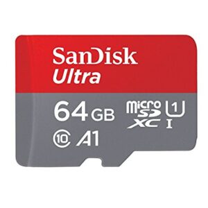 Sandisk Ultra micro SDXC Micro SD UHS-1 TF Memory Card 64GB 64G (Two Pack 64GB x2 =128GB) Class 10 w/ (1) Everything But Stromboli Memory Card Reader