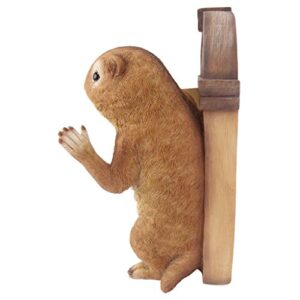 Design Toscano QM2673800 Garden Greetings Squirrel Welcome Tree House Door Sculpture,Full Color