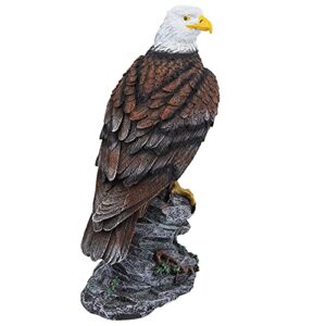 plplaaobo resin eagle statue, garden eagle animal bird art decor sculpture outdoor statue decor for pathway patio yard and lawn