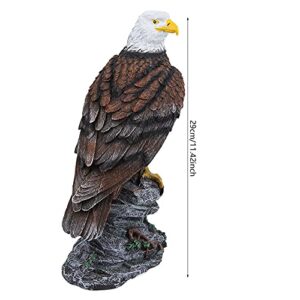 plplaaobo Resin Eagle Statue, Garden Eagle Animal Bird Art Decor Sculpture Outdoor Statue Decor for Pathway Patio Yard and Lawn