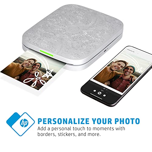 HP Sprocket 3x4 Instant Photo Printer – Wirelessly Print 3.5x4.25” Photos on Zink Paper from iOS & Android Devices